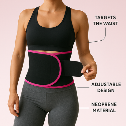 SweatHer™ Sweat & Shape Waist Support Belt